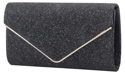 Immagine prodotto di CORIOS: Pochette da sera con paillettes scintillanti, stile envelope, ideale per matrimoni e occasioni speciali