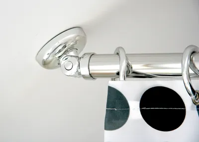 Produktbild von Chrom Glänzend Schrägwand Adapter Schrägwandhalter Ø28 Duschvorhangstange Winkelstange Dach