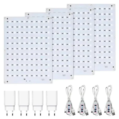 LED-Lithophane-Set, 4 Stück, für BambuLab 3D-Drucker
