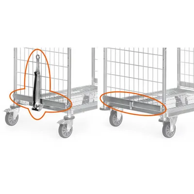 Produktbild von Fetra Deichsel und Kupplung für Kommissionierwagen mit Ladeflächenbreite 510 mm