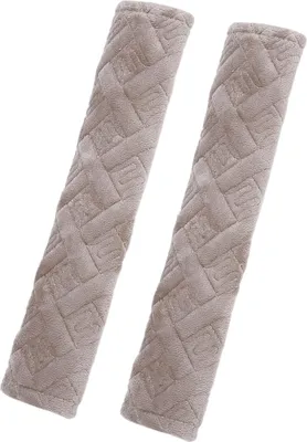 Produktbild von 2 Stück Plüsch Autositzgurt Schutz Schultergurt Pad Abdeckung Khaki