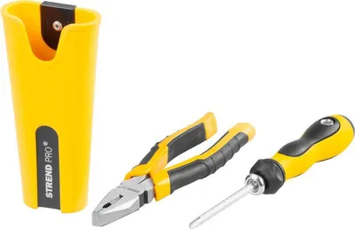 Produktbild von Set Strend Pro, Schraubendreher, Kombizange, Etui, 3-teiliges Set