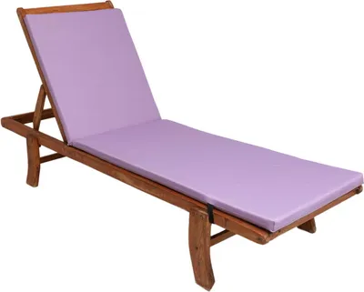 Produktbild von Kissen für Liegestuhl 190x60x4cm, Kissen für eine Gartenliege Lila, Outdoor Kissen, Deckchair, Liegenauflage, Auflagen für sonnenliegen