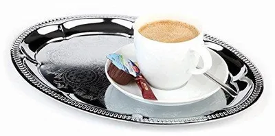 Zdjęcie produktu dla APS Kaffeehaustabletts Edelstahl Serviertablett -KAFFEEHAUS- 30114