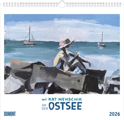 Produktbild von Mit Kat Menschik an der Ostsee 2026 - Kunstkalender - Spiralbindung - Format 38 x 35,5 cm