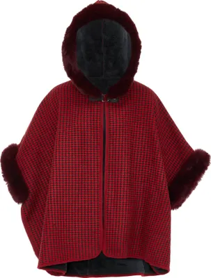 Produktbild von OSHA damen strickponcho - rot, M