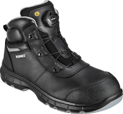 Produktbild von Runnex® Sicherheitsstiefel atop FlexStar S3S schwarz/grau nach EN 20345:2022 S3S ESD FO SR schwarz  Größe 46