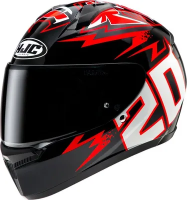 Produktbild von HJC C10 DIABLO MASK Integralhelm schwarz-rot MC1 L