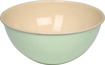 Produktbild von Riess Obstschüssel Emaille Salatschüssel | 22cm Nilgrün Pastell : 22cm Nilgrün Ausführung: 22cm Nilgrün