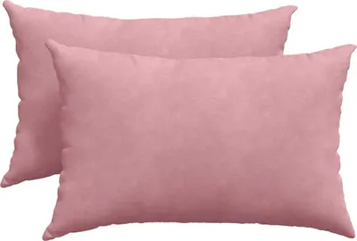 Image de vidaXL Coussins de canapé, lot de 2, rose, 60 x 40 cm, velours côtelé