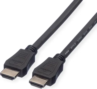 Produktbild von VALUE HDMI High Speed Kabel mit Ethernet, LSOH, schwarz, 5 m