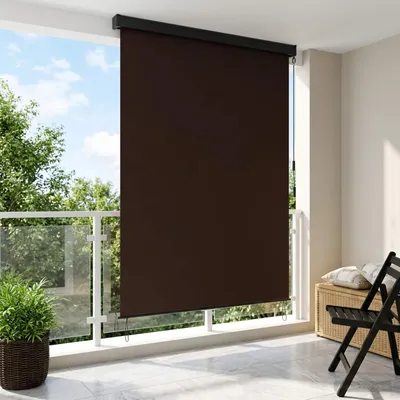 Zdjęcie produktu dla Maison Exclusive – roleta w kolorze brązowym, 180 x 250 cm, tkanina i aluminium