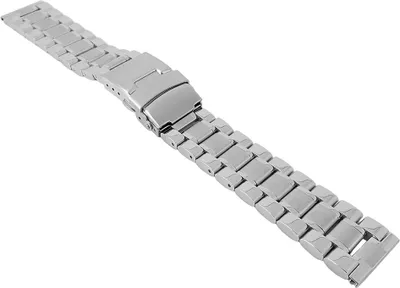 Produktbild von Uhrenarmband Edelstahl | massiv mit Sicherheitsfaltschließe 29924, Stegbreite:20mm