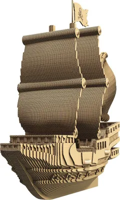 Obrázok produktu pre 3D puzzle, PYRATE LOĎ, Kartón, 232 dielikov