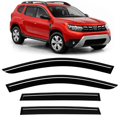 Productafbeelding van Zelfklevende Winddeflectoren Set van 4 voor Dacia Duster 2017-2024