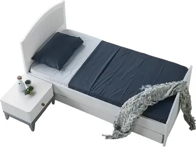 Immagine prodotto di Bett + Nachttisch Kinderzimmer Möbel Bett Kinderbett Nachttisch 2tlg.