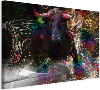 Productafbeelding van Italiaans canvas, canvasprint - Testosteron (1 deel). Breedte 90x60 cm. Dieren. Artikelnummer: g-A-0292-b-a