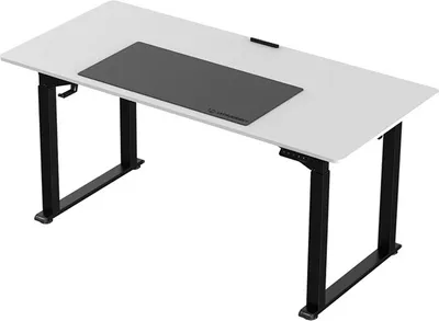 Immagine prodotto di Tavolo da lavoro, altezza regolabile elettricamente, piano bianco, 160x75 cm, 74-116 cm, UPLIFT, con base XXL