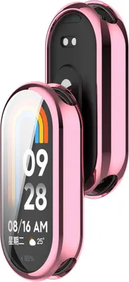 Produktbild von Schutzhülle für Xiaomi Smart Band 10, Bizon Case Watch Felipe, Rosa
