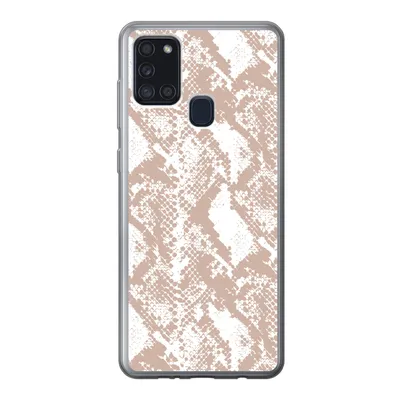 Produktbild von MuchoWow® Handyhülle Schutzhülle Hülle für Samsung Galaxy A21s Schlangendruck - Formen - Pastell Silikon Softcase Handy Hülle - Hartschale