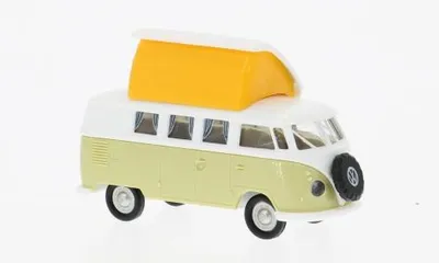 Produktbild von Brekina 31633 - 1/87 VW T1b Camper, weiss/hellgrün, 1960 - Neu
