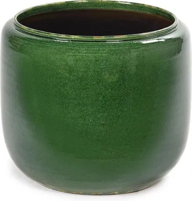 Produktbild von Serax Glasierte Farbtöne - Blumentopf L - Grün - 25 Ø