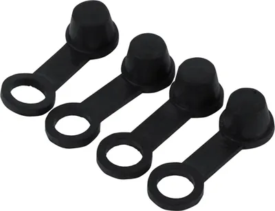 Obrázok produktu pre 4x čierny gumový uzáver na odvzdušňovanie bŕzd, mazací uzáver, prachový kryt, 8 mm, motocykel, motorka