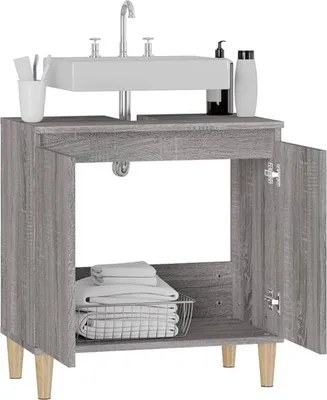 Zdjęcie produktu dla Meble łazienkowe, wolnostojące, 33 x 58 x 60 cm, szafka pod umywalkę