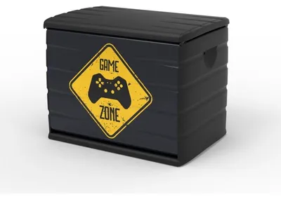 Produktbild von PLASTIKEN Game Aufbewahrungs-Truhe 260 L 80 x 53 x 61 cm, schwarz