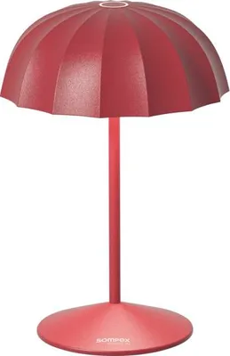 Zdjęcie produktu dla SOMPEX, lampka stołowa "Ombrellino", wysokość: 240 mm, kolor: czerwony, materiał: aluminium