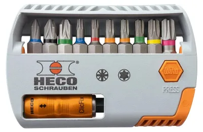 Produktbild von HECO-Bit-Selector, HECO- und Pozi-Drive, 11-tlg.