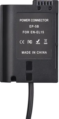 Obrázek produktu pro Kabel PD USB typu C k napájecímu adaptéru EP-5B DC Koppler EN-EL15 Náhrada za fotoaparáty Nikon Z7, Z6, D800, D850, D810, D7200, D7100 a D7500