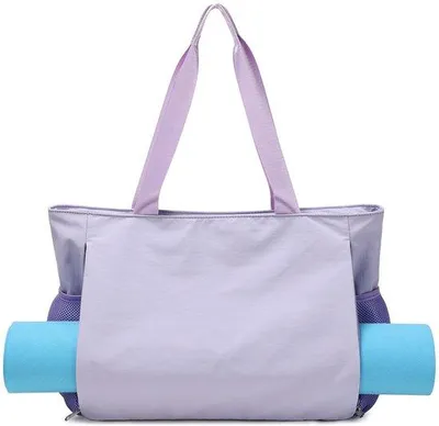 Produktbild von Unyqoos® Multifunktionale Damen-Sporttasche 41,5×17×34 cm, wasserabweisendes Polyester, Yogamattenfach & wasserdichte Fächer, leicht 0,42 kg