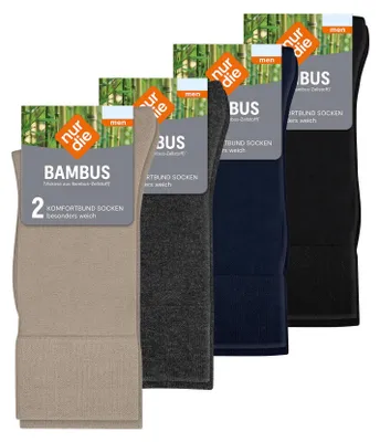Produktbild von NUR DIE Herren Freizeitsocken Bambus Komfortbund 8-Pack mehrfarbig1 - Größe 39-42