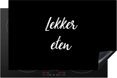Produktbild von KitchenYeah© Herdabdeckplatte Zitate - Essen - Sprichwörter - Gutes Essen , 80x52cm, Küche Deko, Glaskeramikkochfeld Herdabdeckung, Abdeckplatte fùr Kochfeld