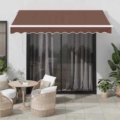 Zdjęcie produktu dla Maison Exclusive – markiza ręczna, brązowa, 300 x 250 cm