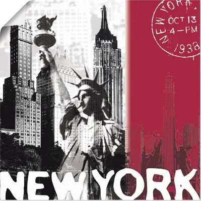Produktbild von ARTland Poster New York Größe: 50x50 cm