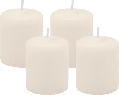 Produktbild von 4er Set Adventskranzkerzen Elfenbein Ø 50 x 60 mm