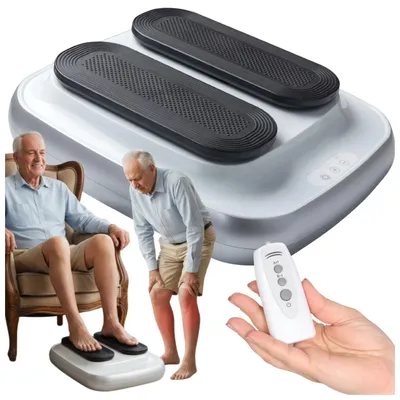 Obrázek produktu pro FIT4MED | Elektronický tréninkový přístroj pro nohy s rotorem, určený pro seniory – rehabilitační zařízení pro fyzioterapii v sedě, ovládané dálkovým ovládáním, od společnosti fit4med