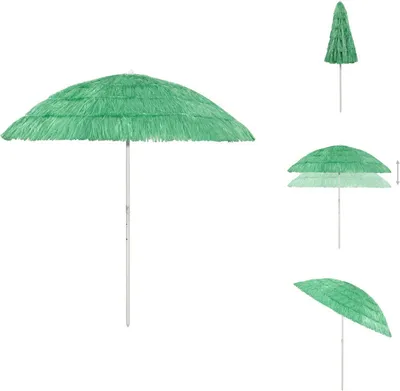 Produktbild von vidaXL Hawaii Sonnenschirm Grün 240 cm - Sonnenschirme & Sonnenschutze