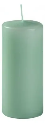 Immagine prodotto di Candele Risthò, grigio-verde, diametro 5 cm, altezza 12 cm, 9 pezzi