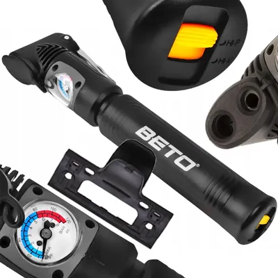 Produktbild von Beto 8 BAR Fahrradpumpe mit Manometer Hochdruck