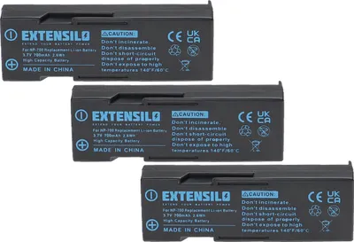 Produktbild von EXTENSILO 3x Akku Ersatz für Konica Minolta NP-700 für Kamera (700 mAh, 3,7 V, Li-Ion)