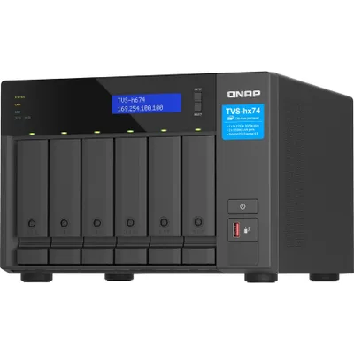 Produktbild von QNAP TVS-H674 - NAS-Server - 6 Schächte - SATA 6Gb/s