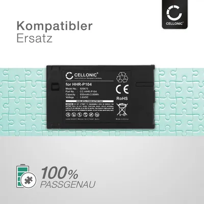 Zdjęcie produktu dla Bateria CELLONIC kompatybilna z modelami 3DR Panasonic HHR-P104 oraz Panasonic typu 29