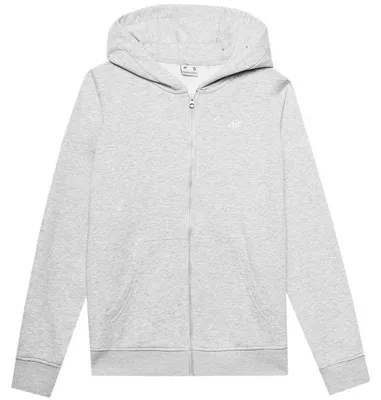 Produktbild von 4F - "F0956" Hoodie mit durchgehendem Reißverschluss für Damen MR1106 (M) (Grau/Silber)