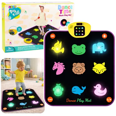 Image de Tapis de danse musical animal 5 modes 3 niveaux de difficulté lumières