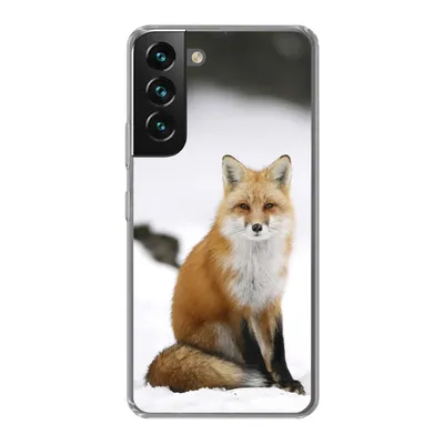Produktbild von MuchoWow® Handyhülle Schutzhülle Hülle für Samsung Galaxy S22 Fuchs - Schnee - Winter Silikon Softcase Handy Hülle - Mobiltelefonhülle