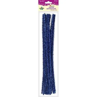 Zdjęcie produktu dla Druciki kreatywne metalizowane 30szt 30cm Titanum niebieski
