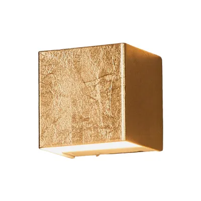Produktbild von Lindby LED-Wandlampe Quentin, 9 cm breit, goldfarben, Metall
